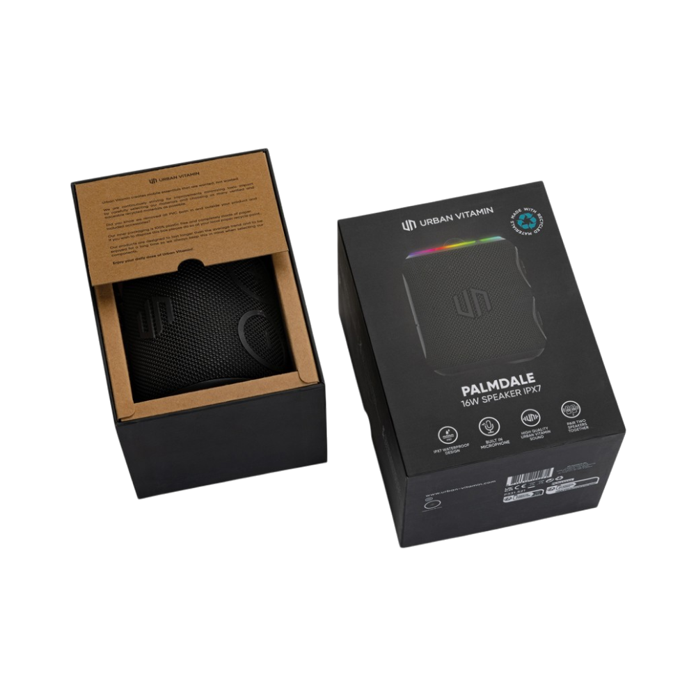 Enceinte Bluetooth 16W étanche IPX7 en plastique recyclé