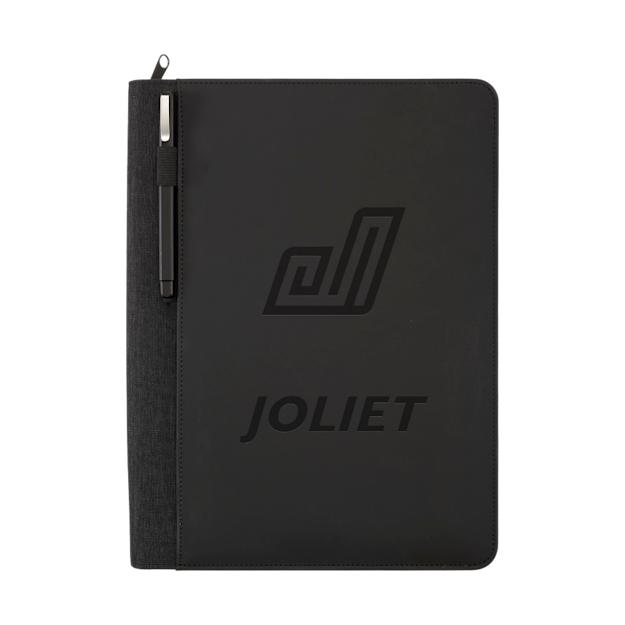 Vienna Heathered Zippered Padfolio