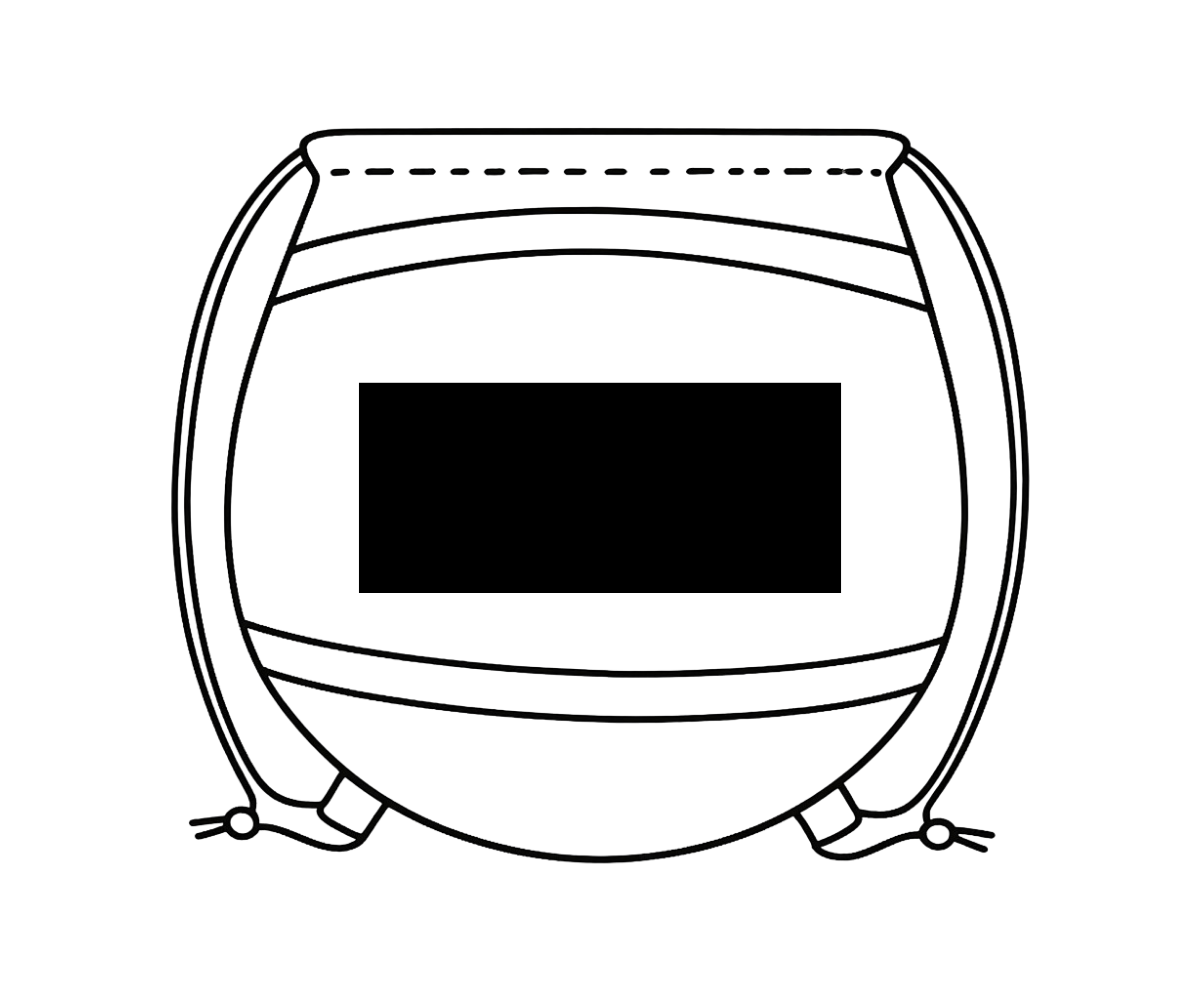 190 x 120 mm | Tenis centrato/Cestino