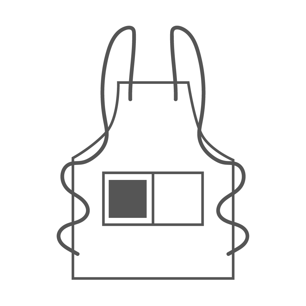 170 x 170 mm - Zak rechts