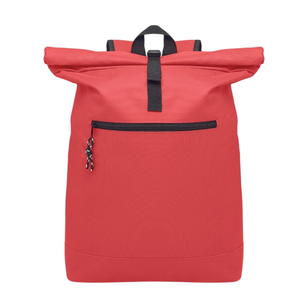 ICON - irea600dpolyesterrolltopbackpack red
