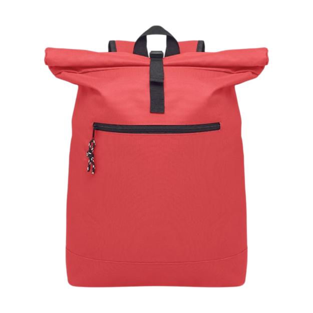 ICON - irea600dpolyesterrolltopbackpack red