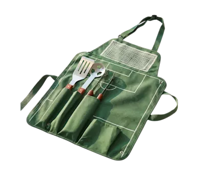 Nylon Apron with Barbecue Set