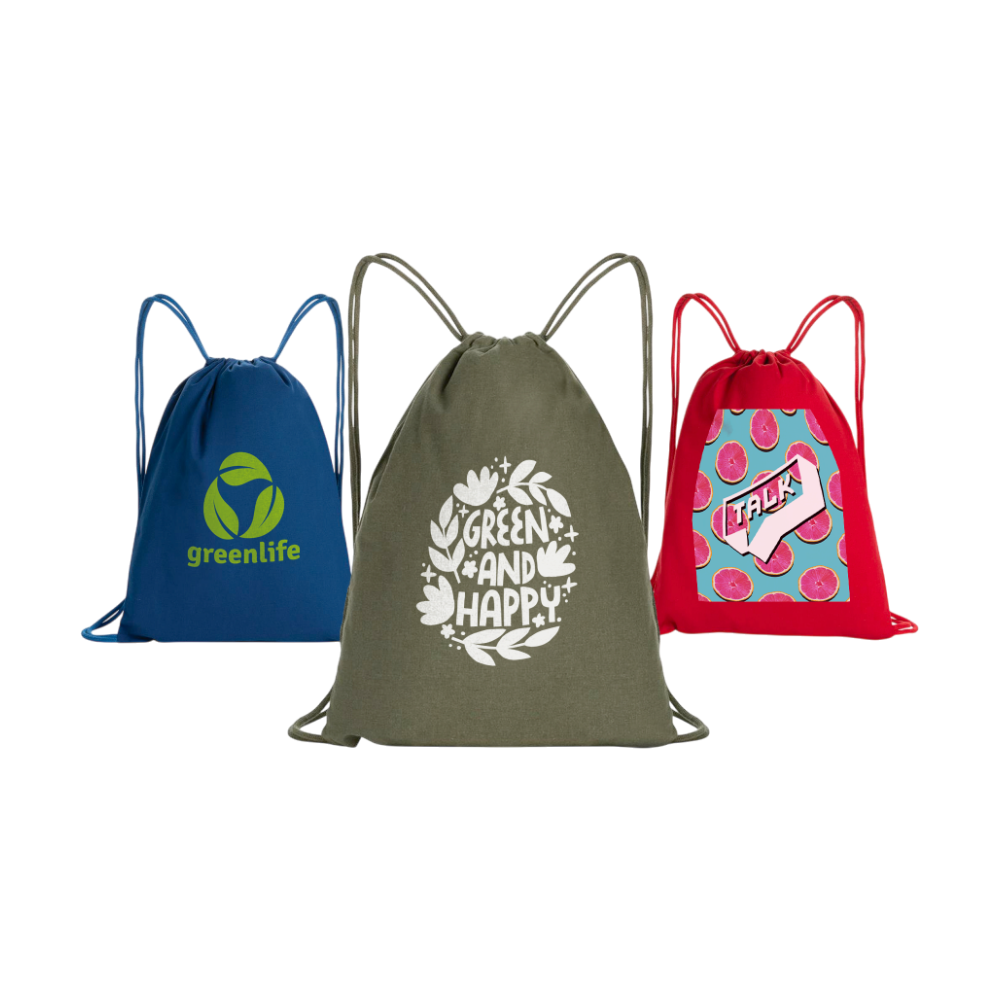 Recycled Cotton Drawstring Bags