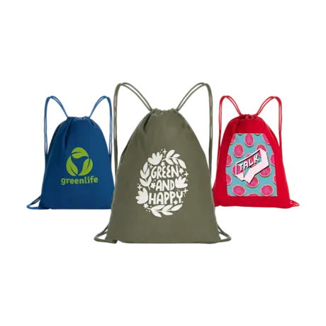 Recycled Cotton Drawstring Bags