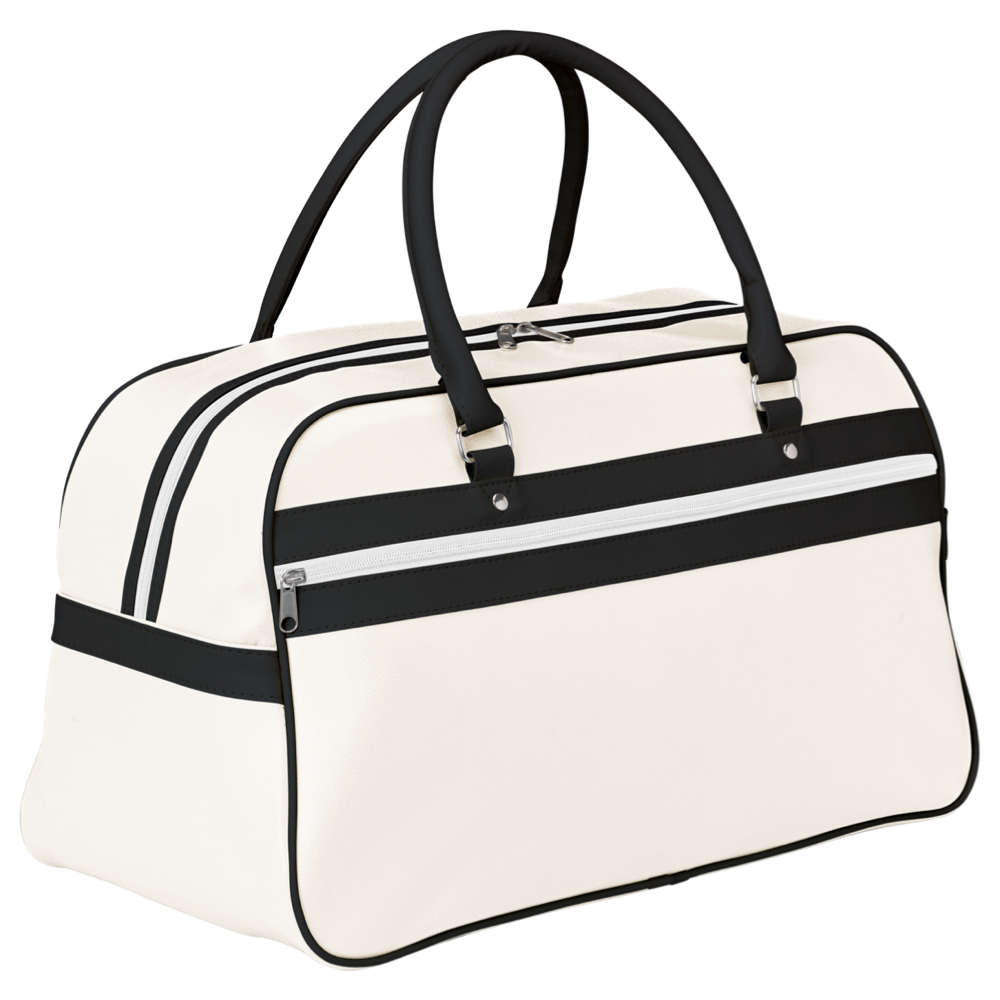 Retro sports bag color icons