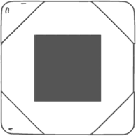 40x40 mm - Anteriore