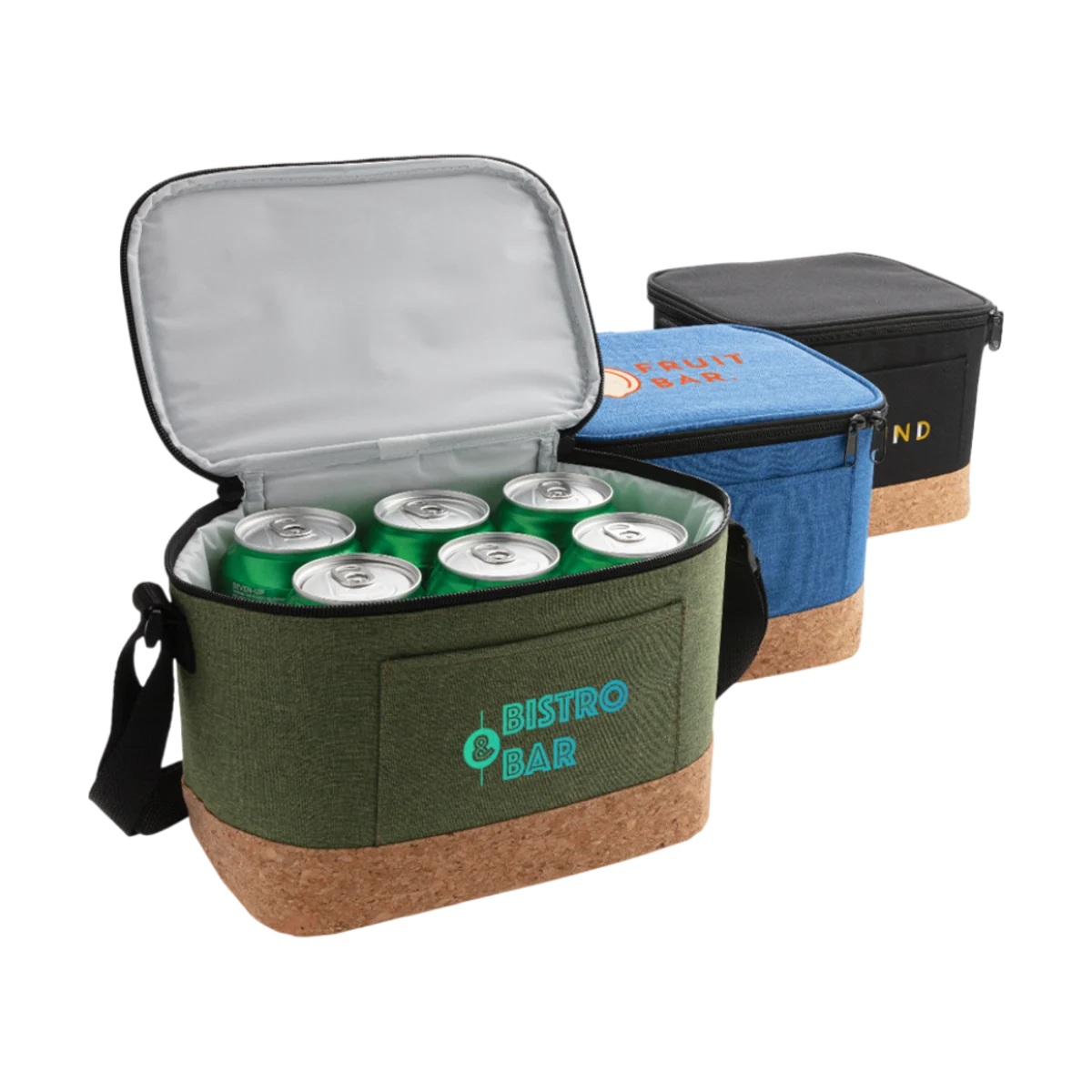 Two Tone Cooler Bag with Cork Detail main image