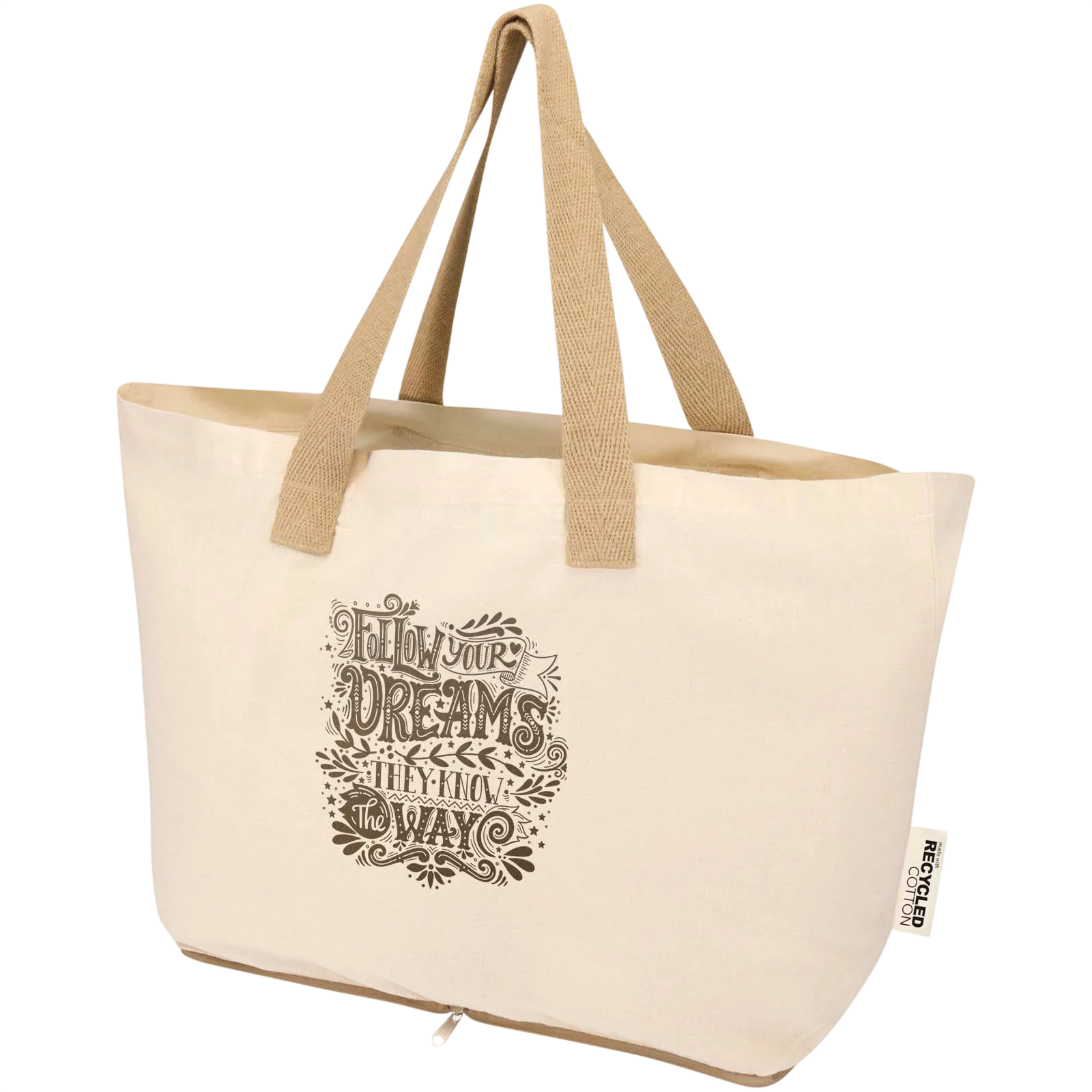 sierra140gmgrsrecycledfoldablecottontotebag7l - supplier_transparent