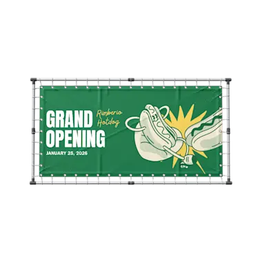 Spandoek met frame