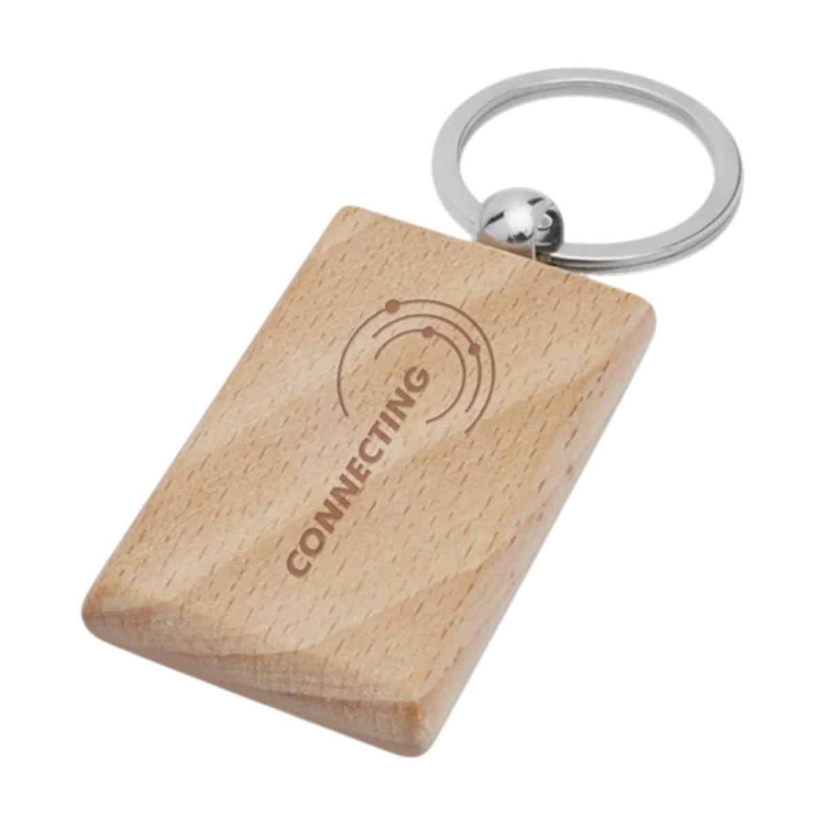 Immagine principale di Portachiavi Rettangolare in Legno di Faggio