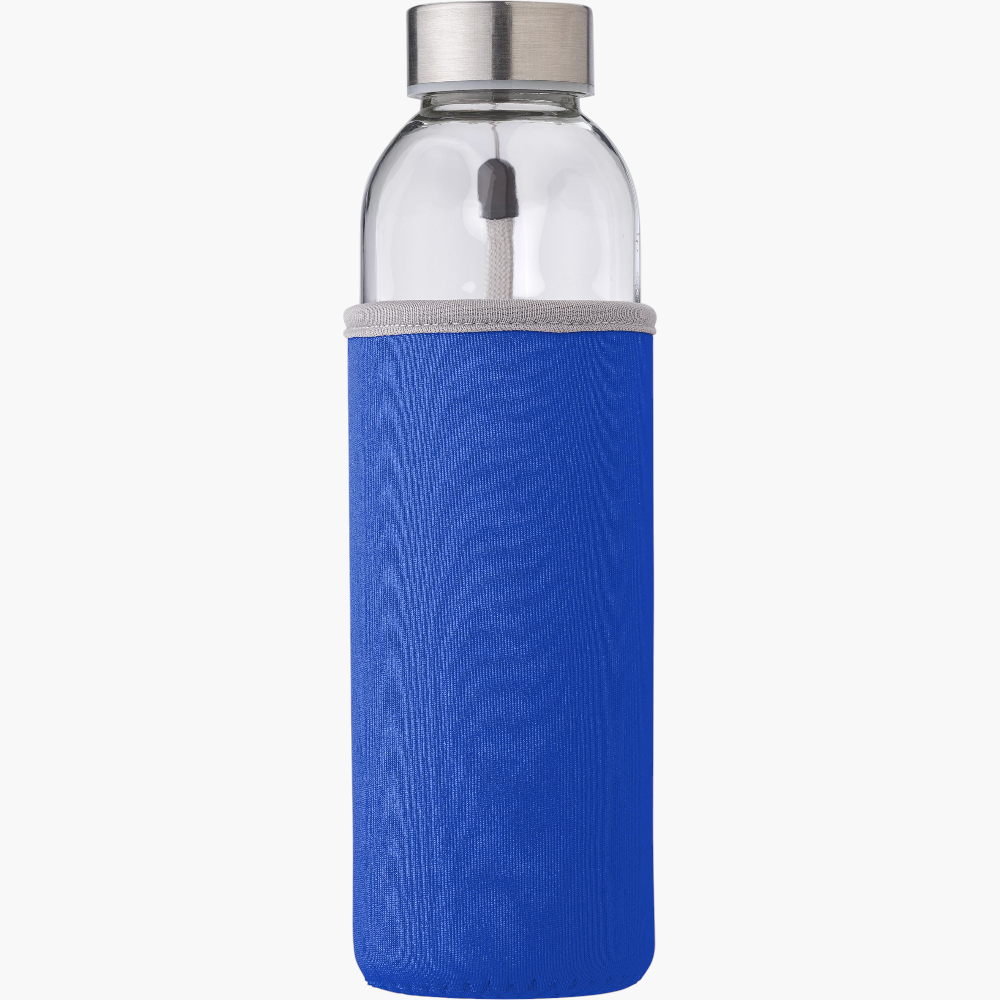 PDP - glassbottle500mlwithneoprenesleevenika square #F8F8F8 background
