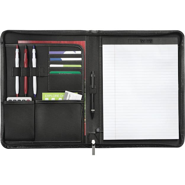 Premier Leather Zippered Padfolio-1