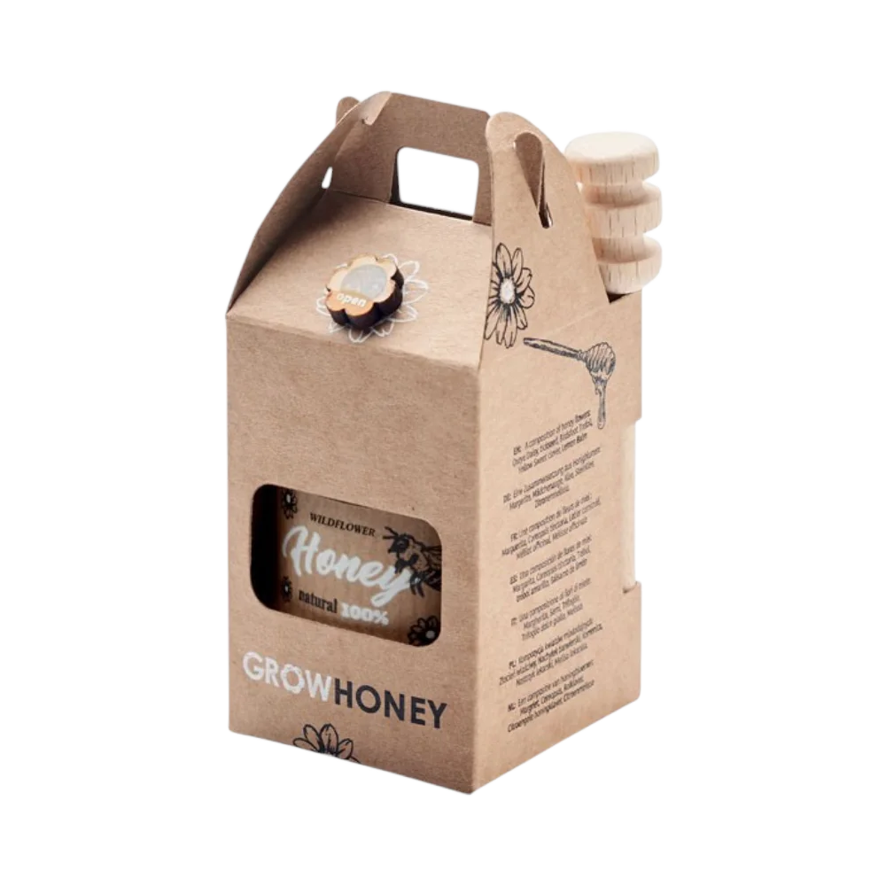 PDP - dauberwildflowerhoneyjarset50gr square #F8F8F8 background