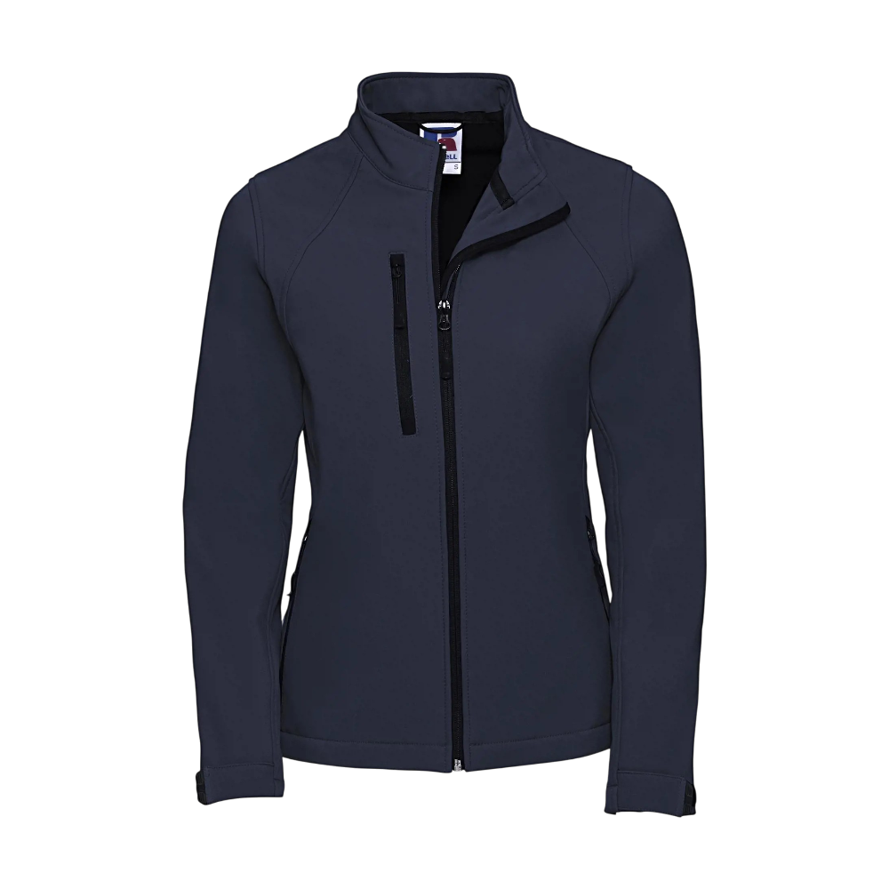 russellladiessoftshelljacket french navy
