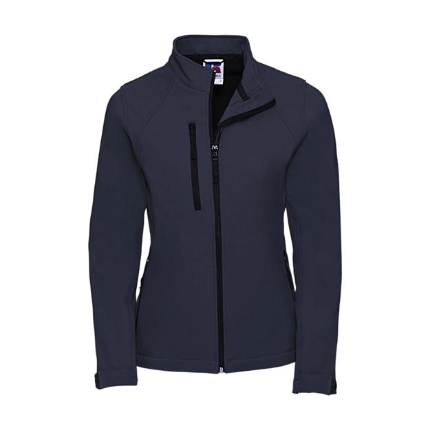 russellladiessoftshelljacket french navy