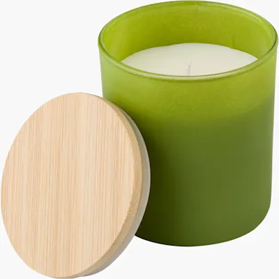 Candela in Vetro e Bambù