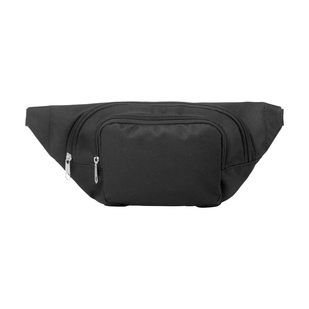 1. Santander fanny pack with two compartments Black