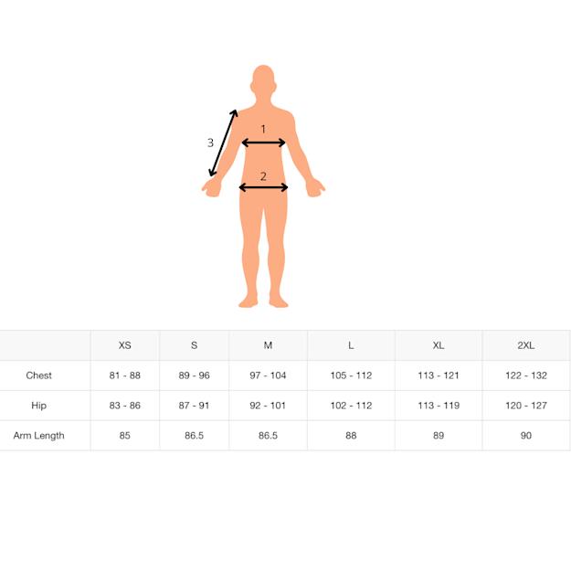 The North Face Sizechart men