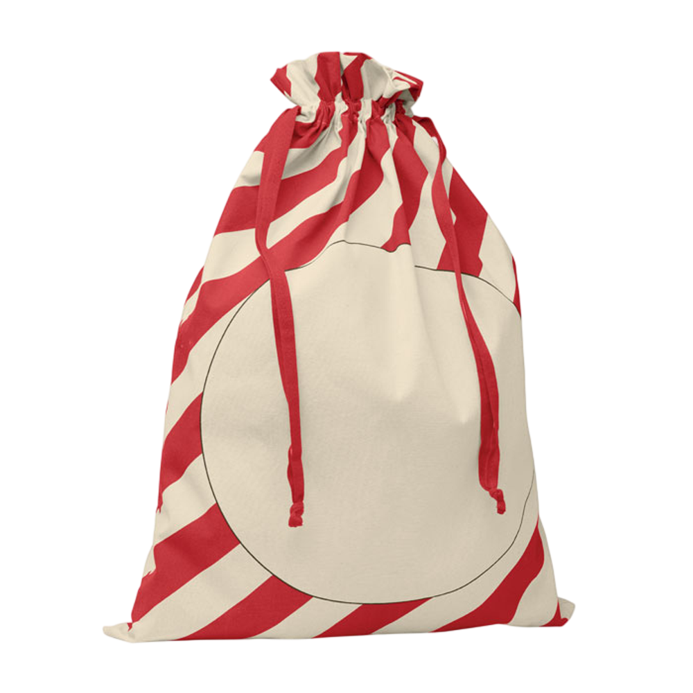 COLOR - largesantacottonbag - red