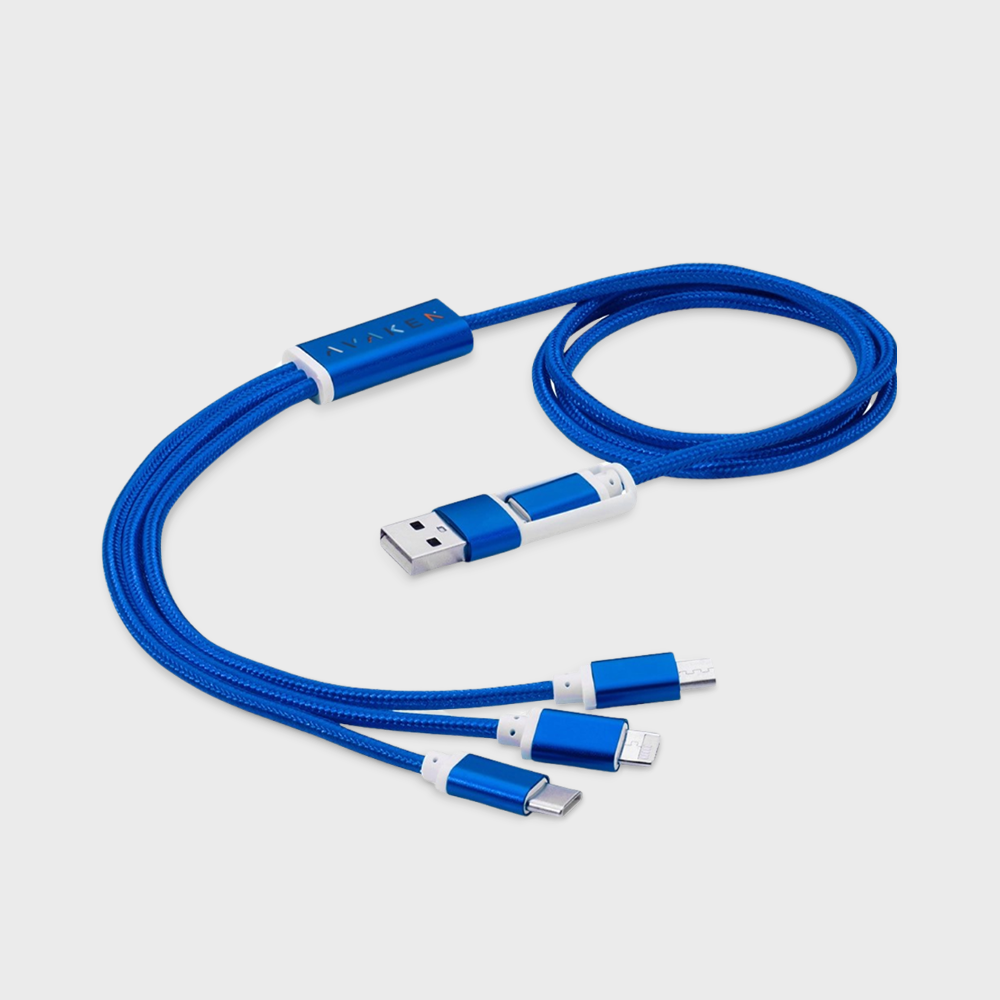 Versatile 5-in-1 charging cable PLP SQ