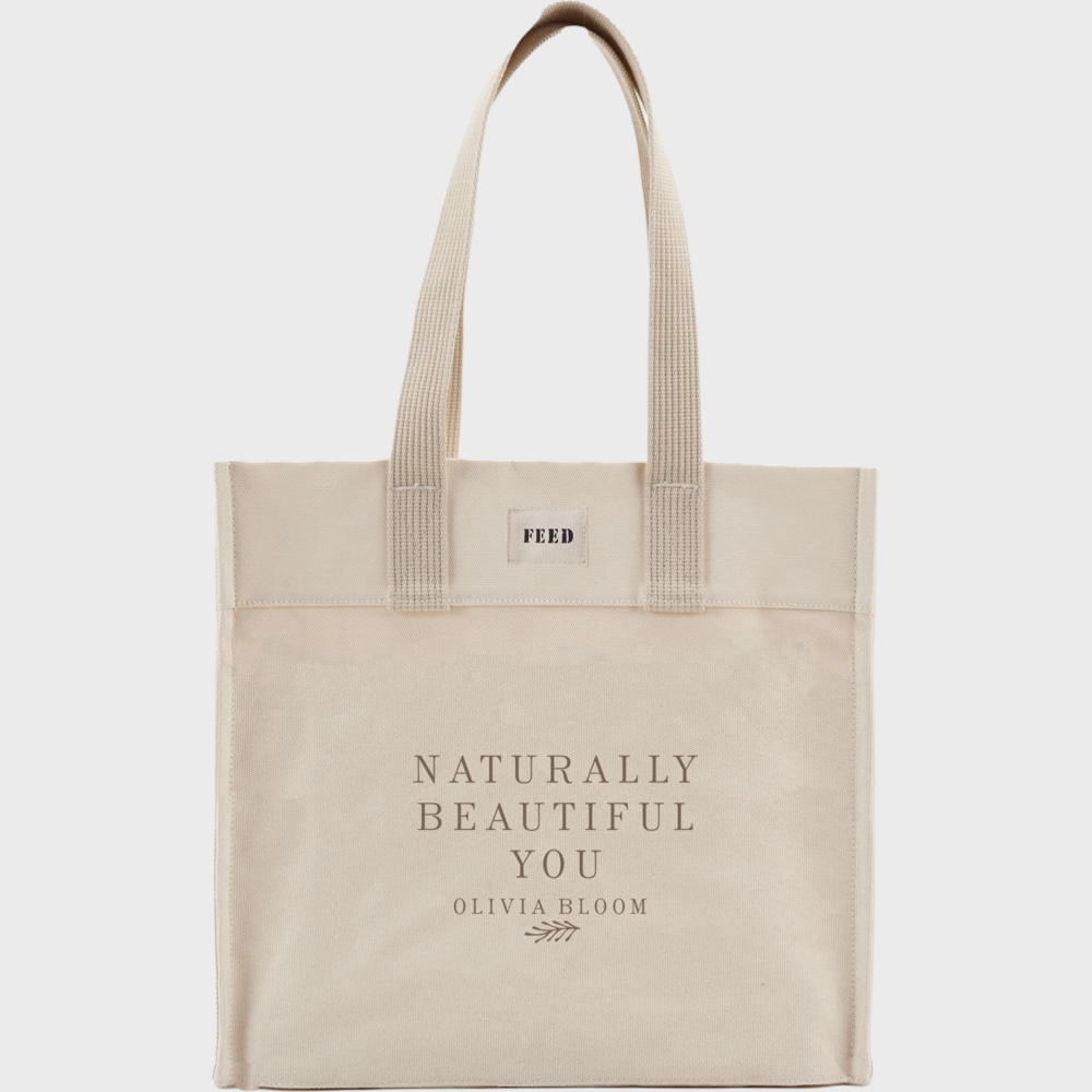 PDP - feedorganiccottonmarkettote square grey background