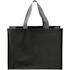 COLOR ICON - rpetlaminatedmatteshoppertote - Black Gray