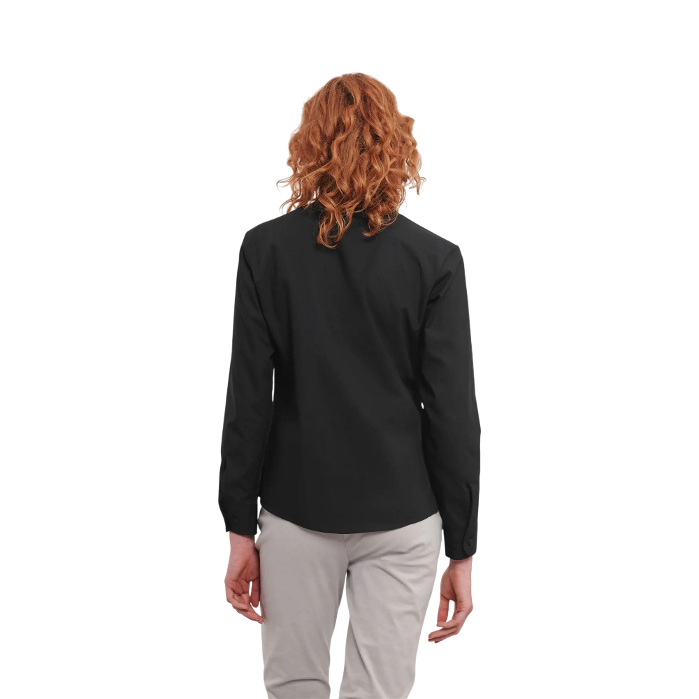 PDP - russellladieslslclassicpurecottonpoplinshirt square #00000000 background