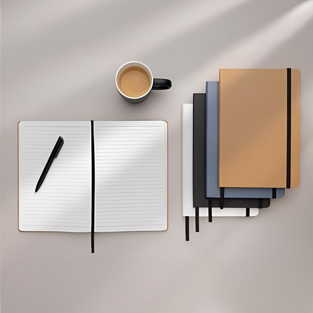 Craftstone A5 Recycled Kraft and Stone Paper Notebook | HelloPrint