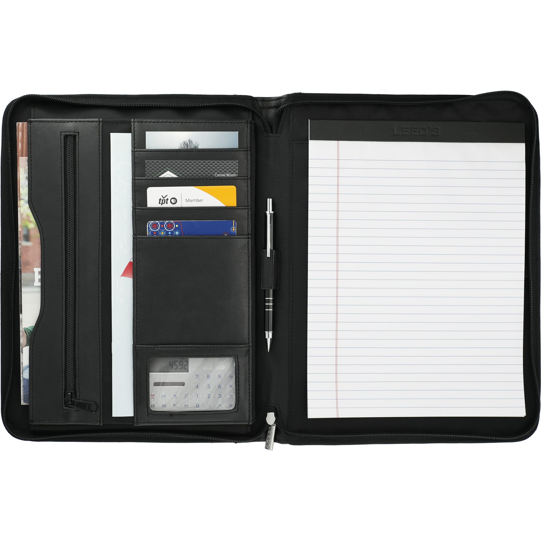 Millennium Leather Zippered Padfolio-1