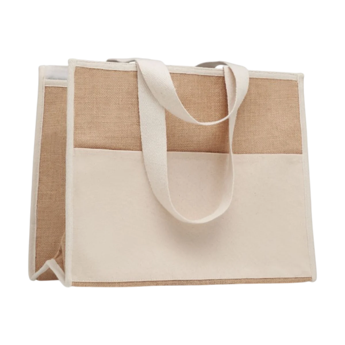 Jute and Canvas Cooler Bag main image