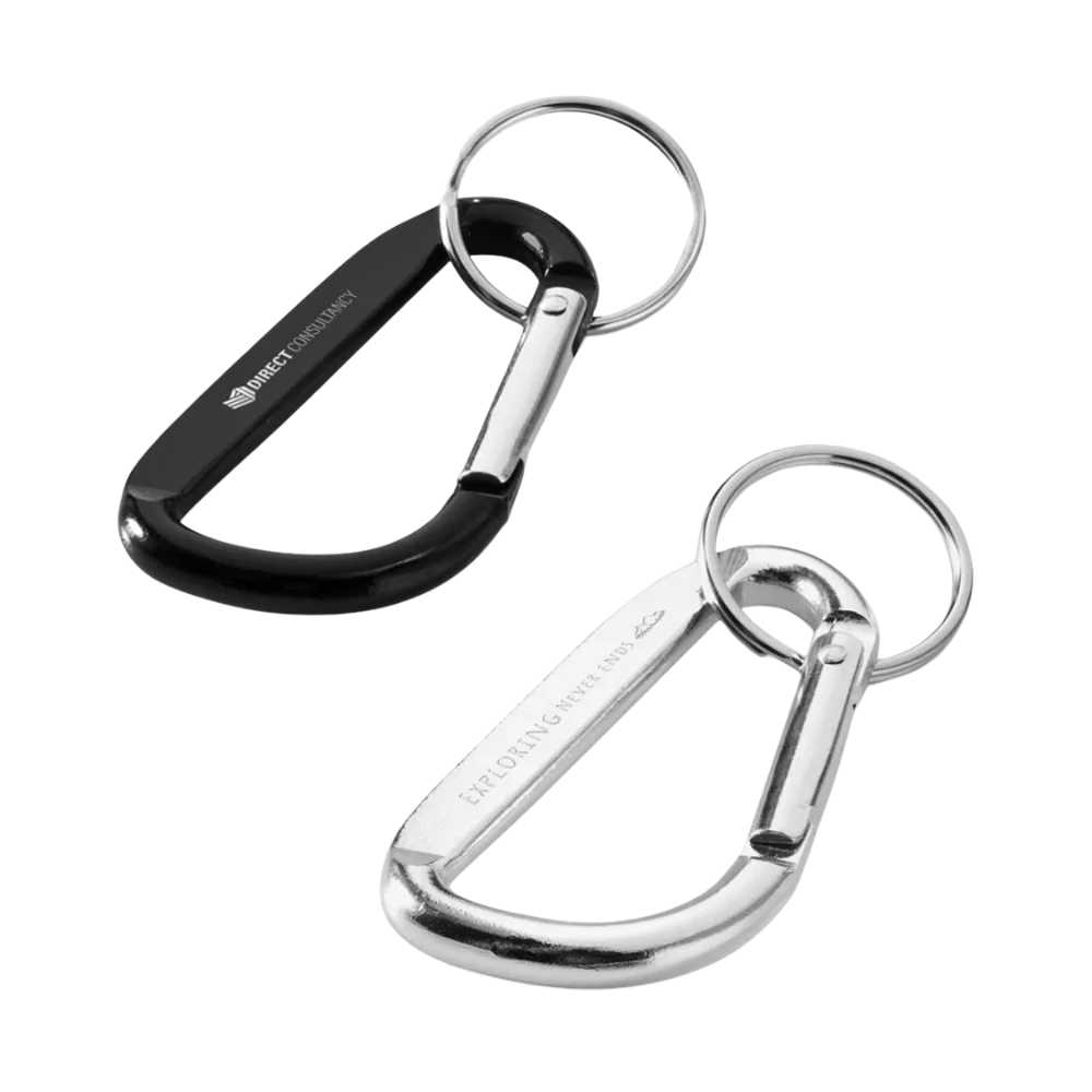 6. Timor RCS recycled aluminium carabiner keychain DPD Image