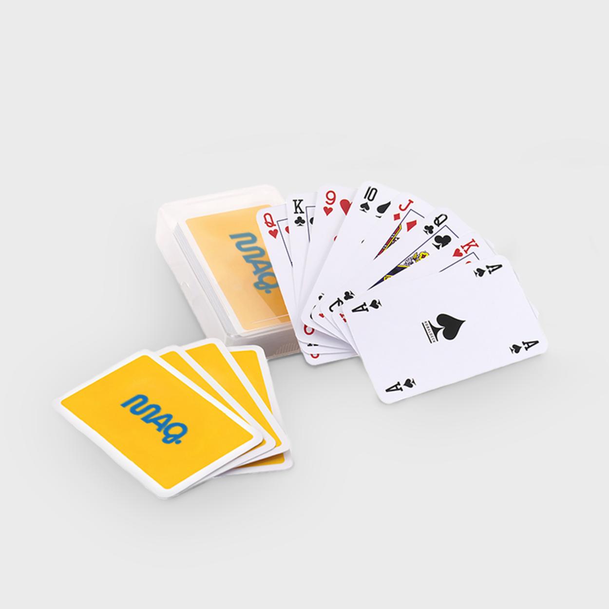 Plactic Card Playing Cards in Clear Plastic Case | HelloPrint