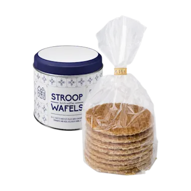 Blik met stroopwafels