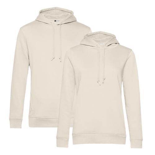 Sustainable hoodie B&C icon off white