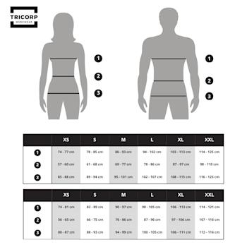 tricorp male female size chart