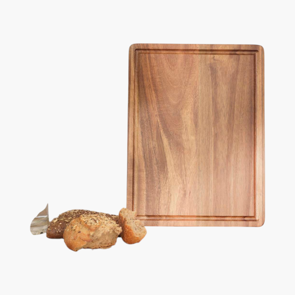 PDP - sonoraacaciawoodcuttingboard square #F8F8F8 background