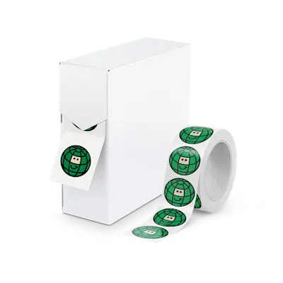 Labels on Roll