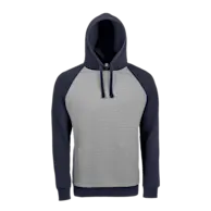 Grigio mélange / Blu navy francese