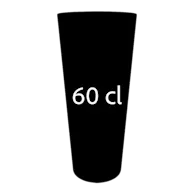 Capacità massima 60 cl