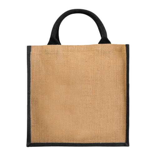 Chennai jute tote bag 16L natural black