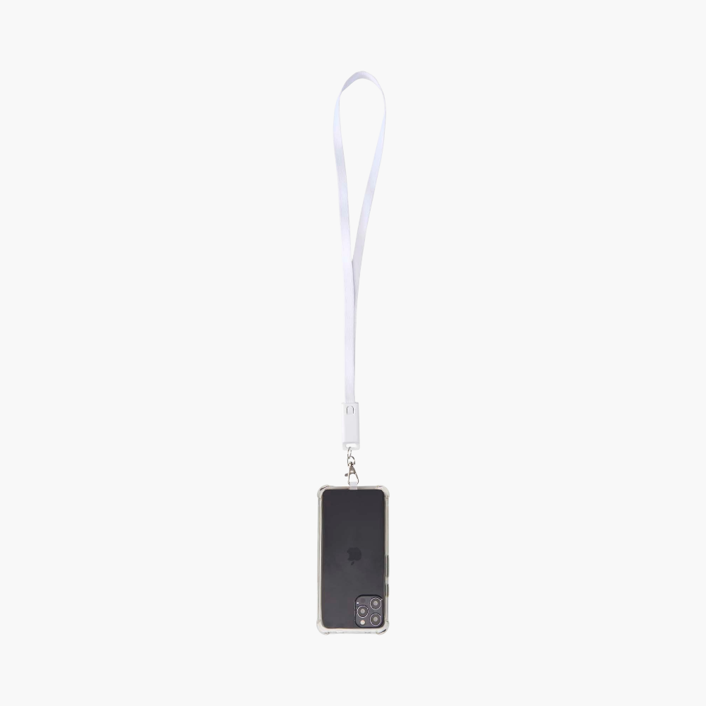 PDP - franzrecycledplasticsmartphonelanyardwithbuiltindatasyncand65 square #F8F8F8 background