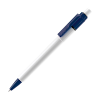 Blanc et bleu foncé