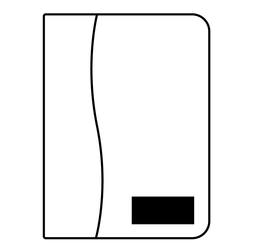 90 x 40 mm - Onderkant Voorkant