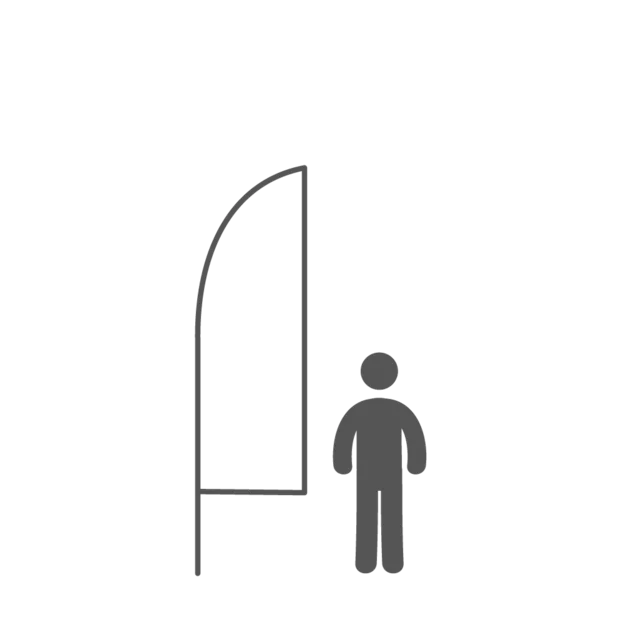 ICON featherflagsus2,7x10,25ft