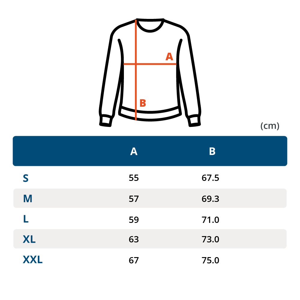 jackjonesbrodysweathalfzip size chart