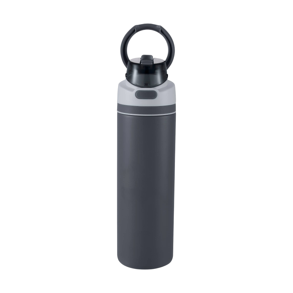 ICON - elvin28ozrecycledstainlessflipstrawbottle gray