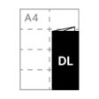 A4 folded to DL