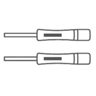 40 x 7 mm - Entrambi i manici