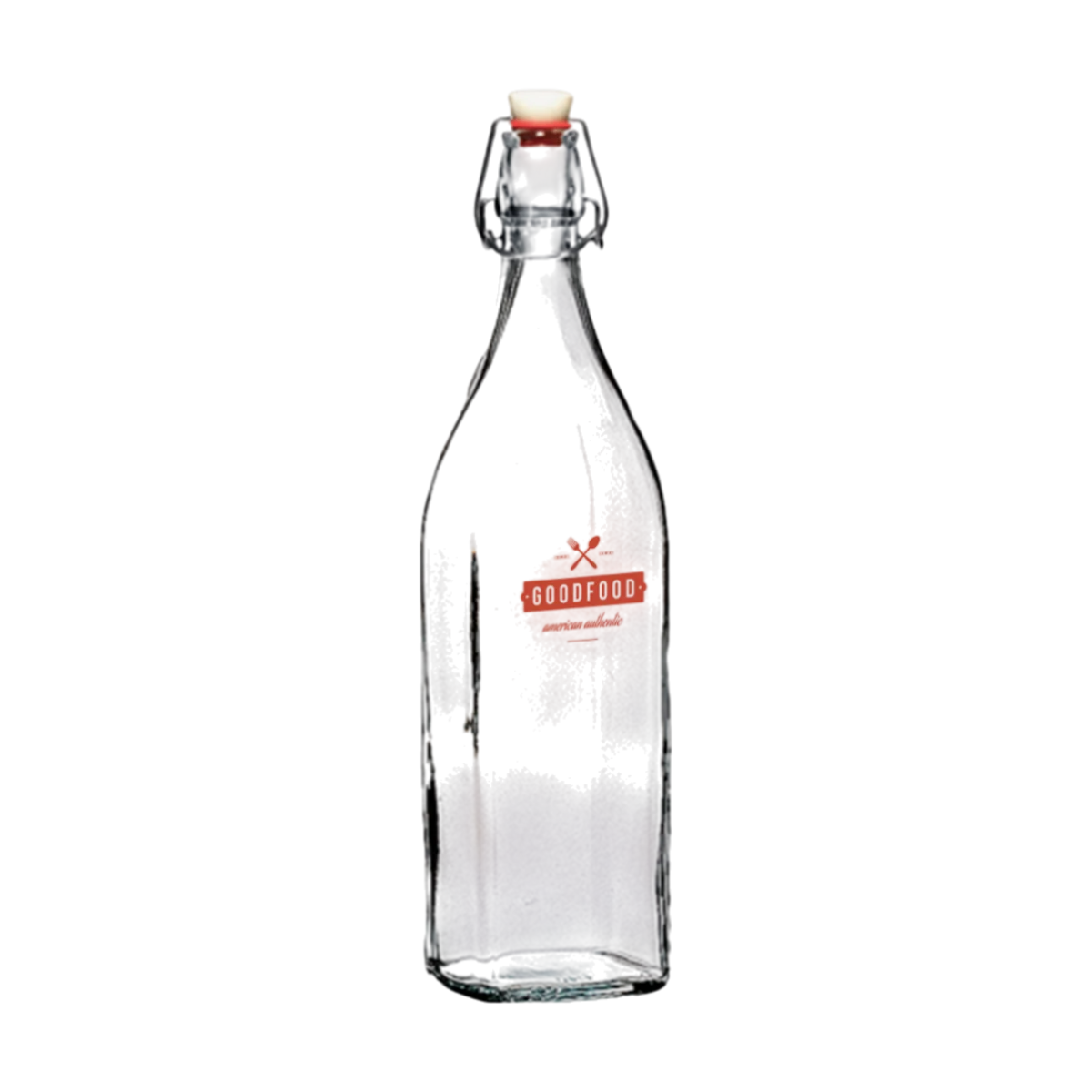 Glass Bottle Clip Lock Square main image